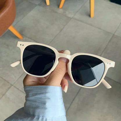 New Vintage Luxury Sunglasses for Women & Men, Square & Small Round Frame Fashion Eyewear, Classic UV Protection Sun Glasses Beauty World Shop