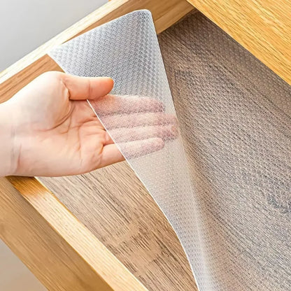 30/60cm 1.5/5M Drawer Mat Shelf Cover Liners Non Slip Waterproof Closet Placemat Table Pad Cabinet Oil-proof Liners Non-Adhesive Beauty World Shop