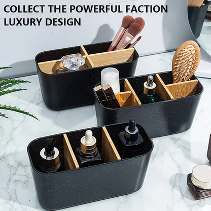 Bamboo Electric toothbrush Holder Razor Makeup Brush Storage Box Toothpaste Toothbrush Stand Bathroom accessories Beauty World Shop