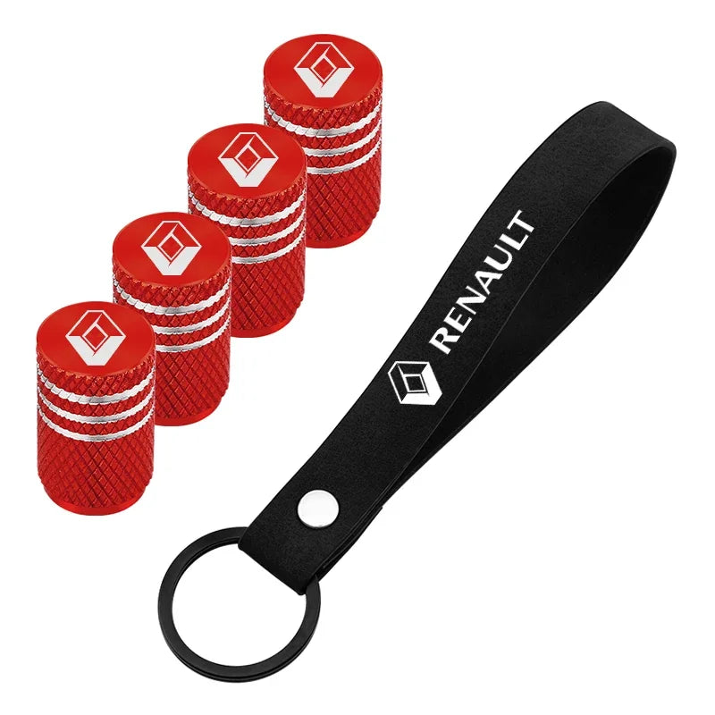 Car Keychian Tire Valve Caps Stem Case For Renault koleos duster megane 2 logan clio Auto interior Accessories Beauty World Shop