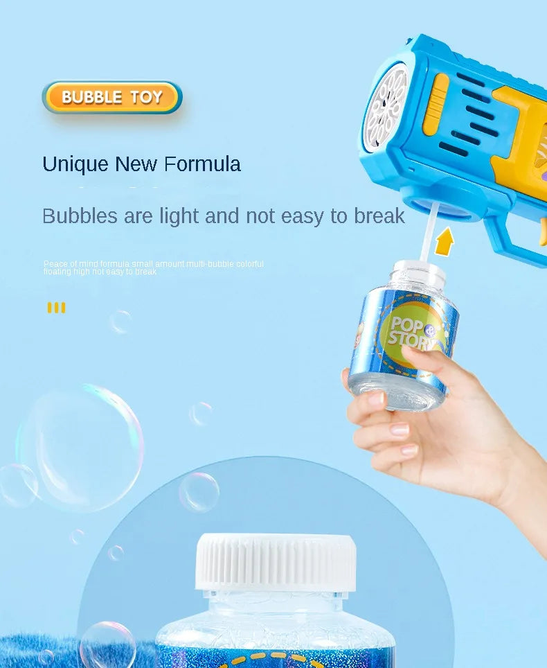 Children Bubble Gun Toy Astronaut Fully Automatic Bubble Machine Bubbles Gun Outdoor Game Fantasy Toy for Boys Girls Gifts Beauty Fashion
