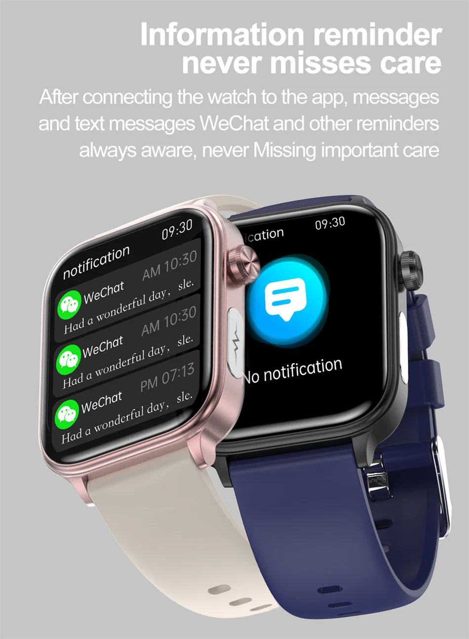 2025 New 24-Hour Health Monitoring Smart Watch Men Uric Acid Blood Lipids Heart Rate Bluetooth Call Smartwatch Women Beauty World Shop