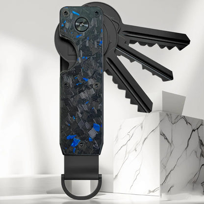 Minimalist Innovative Aluminum Alloy Compact Key Holder Key Rings Key Organizer Metal Key Holder 2-6 Keys Beauty World Shop