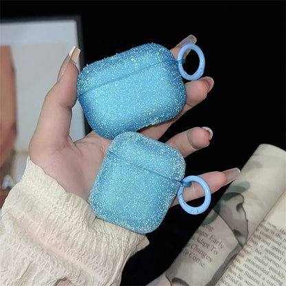 For Airpods 4 3 2 1 Glitter Rhinestone Case Bling Matte Protective Funda For Airpods Pro 2 Bluetooth Earphone Bag