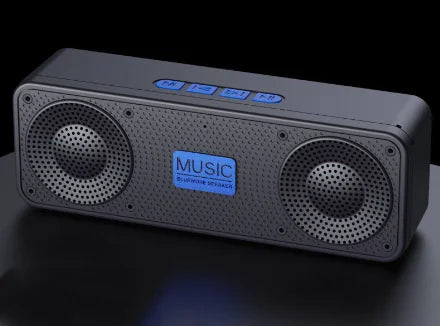 S18 Bluetooth Speaker W/ Subwoofer, FM Radio, 20H Battery, Waterproof, Stereo for Phone/PC Outdoor Beauty World Shop