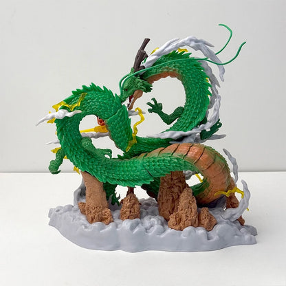 22cm/8.66in Dragon Ball Anime Figure Shenron Figure Goku And Shenron Figurine Pvc Statue Collection Model Decoration Toys Gifts Beauty World Shop