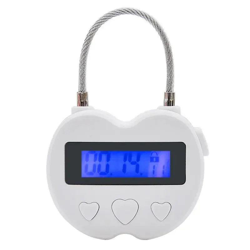 Timer Padlock LCD HD Display Add Backlight Zinc Alloy 99 Hours Max Timing Super Long Standby Anti-addiction Electronic Lock Beauty Trend Shop