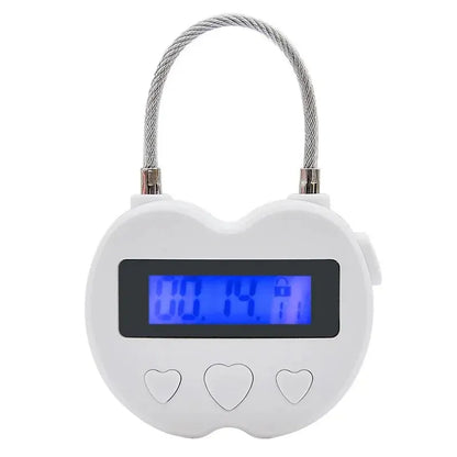 Timer Padlock LCD HD Display Add Backlight Zinc Alloy 99 Hours Max Timing Super Long Standby Anti-addiction Electronic Lock Beauty Trend Shop