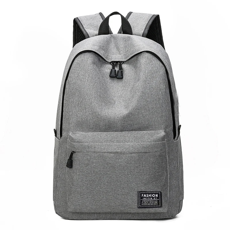 15 Inches Versatile Backpack Trendy Washable Oxford Cloth Computer Bag Black Gray Blue Red School Student Backpack Unisex Beauty Fashion