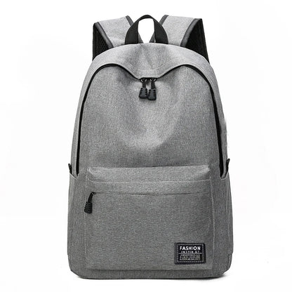 15 Inches Versatile Backpack Trendy Washable Oxford Cloth Computer Bag Black Gray Blue Red School Student Backpack Unisex Beauty Fashion