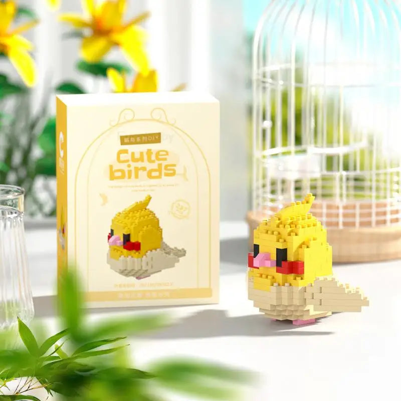 Kawaii Cute Bird Small Building Blocks Set Creative Educational Building Toys For Boys Girls Toys Suitable For Decorate Beauty World Shop