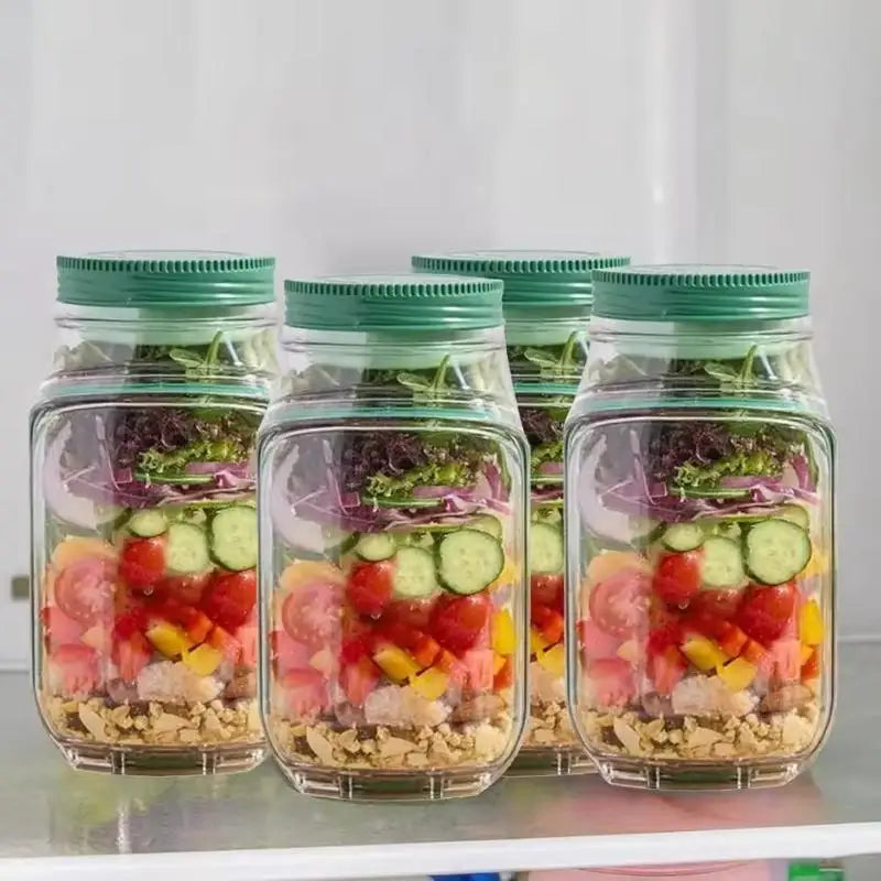 This Original Salad Pod is a portable salad container with a side-opening lid, perfect for home use and outdoor activities. Beauty World Shop