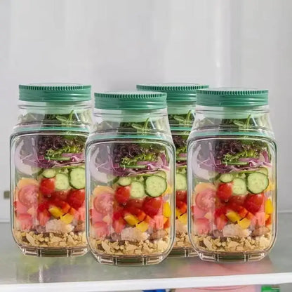 This Original Salad Pod is a portable salad container with a side-opening lid, perfect for home use and outdoor activities. Beauty World Shop