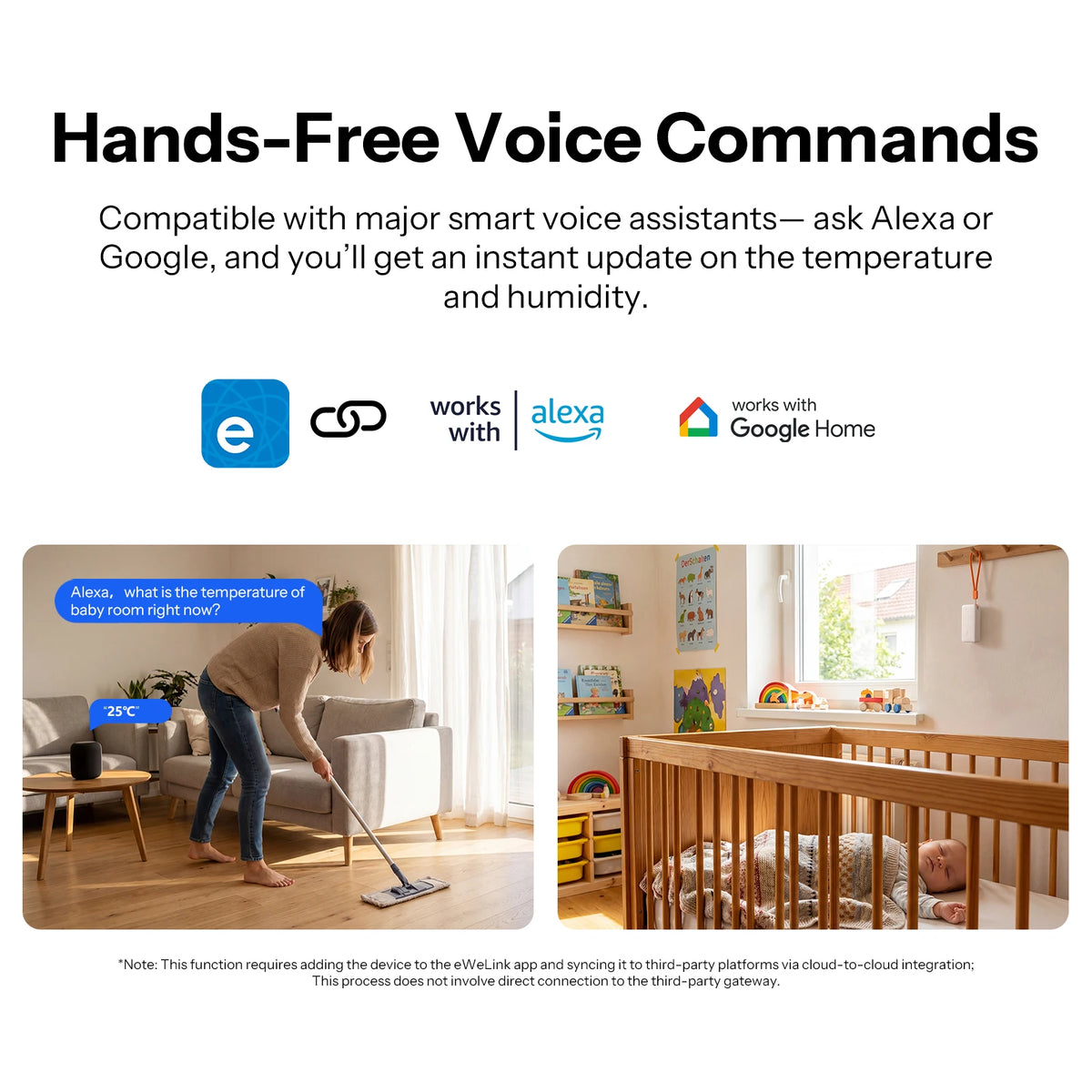 SONOFF Zigbee Temperature and Humidity Sensor Smart Home Airguard TH Lite SNZB-02B Ewelink APP Control Work With Alexa Google Beauty World Shop