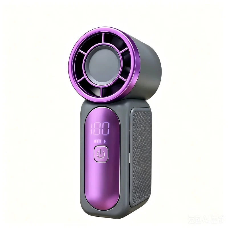 Mini Handheld Fan - Portable Turbo Fan with 100 Wind Speed, 1200mAh & Type-C, - Cooling Blower，Travel,R Cooling Device Beauty World Shop