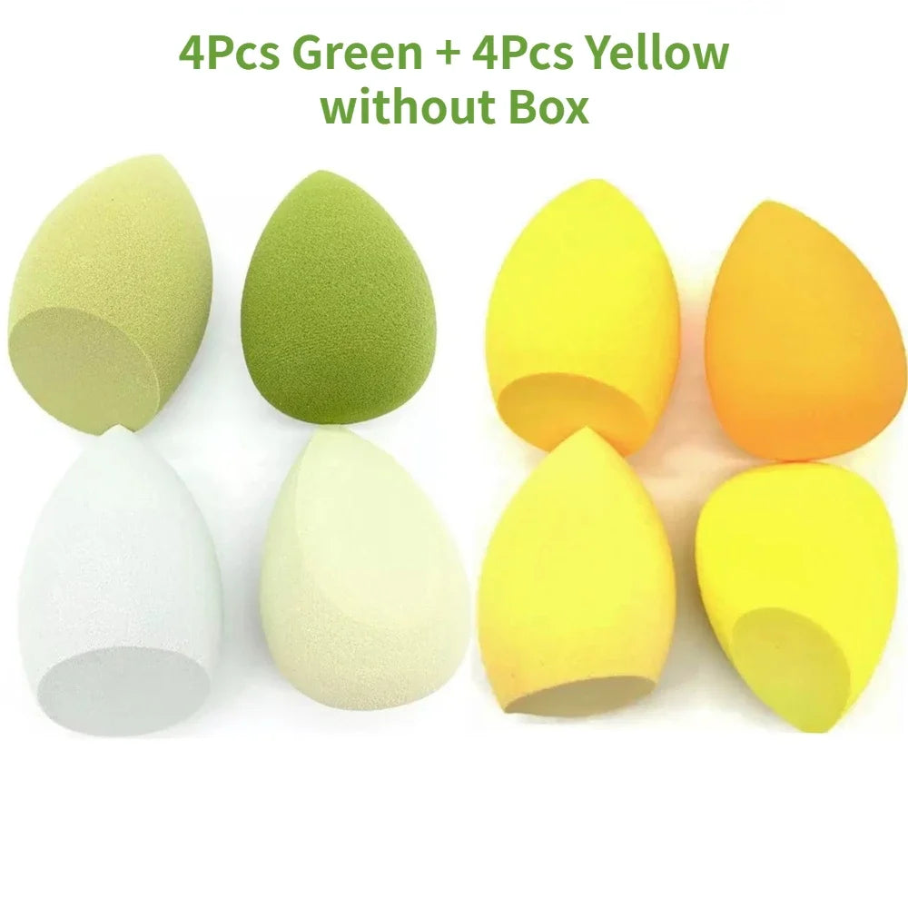 4/8pcs Makeup Sponge Blender Beauty Egg Cosmetic Puff Soft Foundation Sponges Powder Puff Women Make Up Accessories Beauty Tools Beauty World Shop