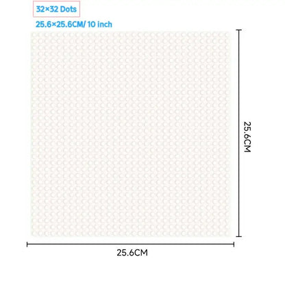 32x32 Styles Base Plate MOC Classic Building Blocks DIY Small Size Bricks Baseplate Parts for City Figures Children Toys Beauty Fashion