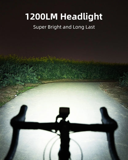 XOSS 200-3000 Lm Bike Light XL1200 Headlight Waterproof Rechargeable Front Lamp Bicycle Light Aluminum Ultralight Flashlight Beauty World Shop