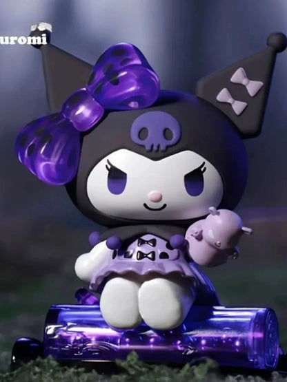 Sanrio Blind Box Cartoon Kuromi Doll Lucky Divination Anime Series Action Figure Model Doll Child Toy Desktop Decor Birthday Gif Beauty World Shop