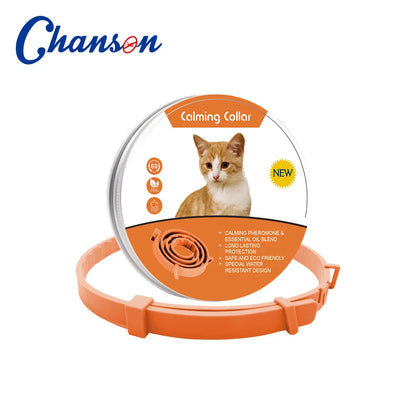 Pet Calming Collar For Cats Dogs Adjustable Anxiety Pheromone Reducing Pet Collar Lasting Natural Calm Relax Soothing Collars Beauty World Shop