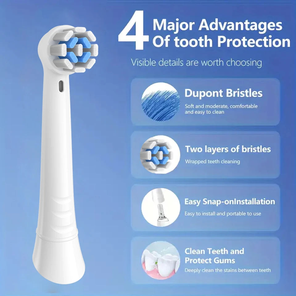 Toothbrush Replacement Heads Compatible with Oral B iO 10 9 8 7 6 5 4 3 Series Electric Toothbrush, 4 Pack Brush Heads Beauty World Shop