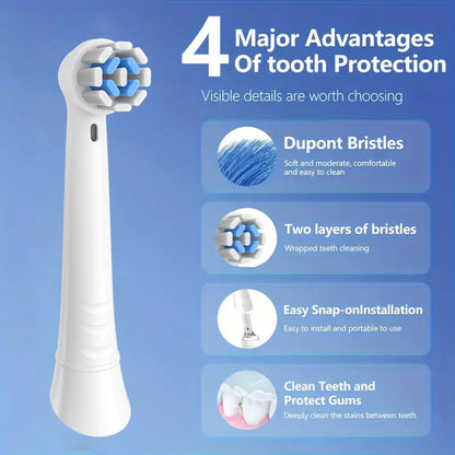 Toothbrush Replacement Heads Compatible with Oral B iO 10 9 8 7 6 5 4 3 Series Electric Toothbrush, 4 Pack Brush Heads Beauty World Shop