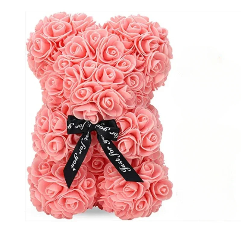 2025 New Artificial Flower Eternal Rose Teddy Bear for Mom Mother's Day Birthday Valentine's Day Anniversary Gifts & Decorations Beauty World Shop