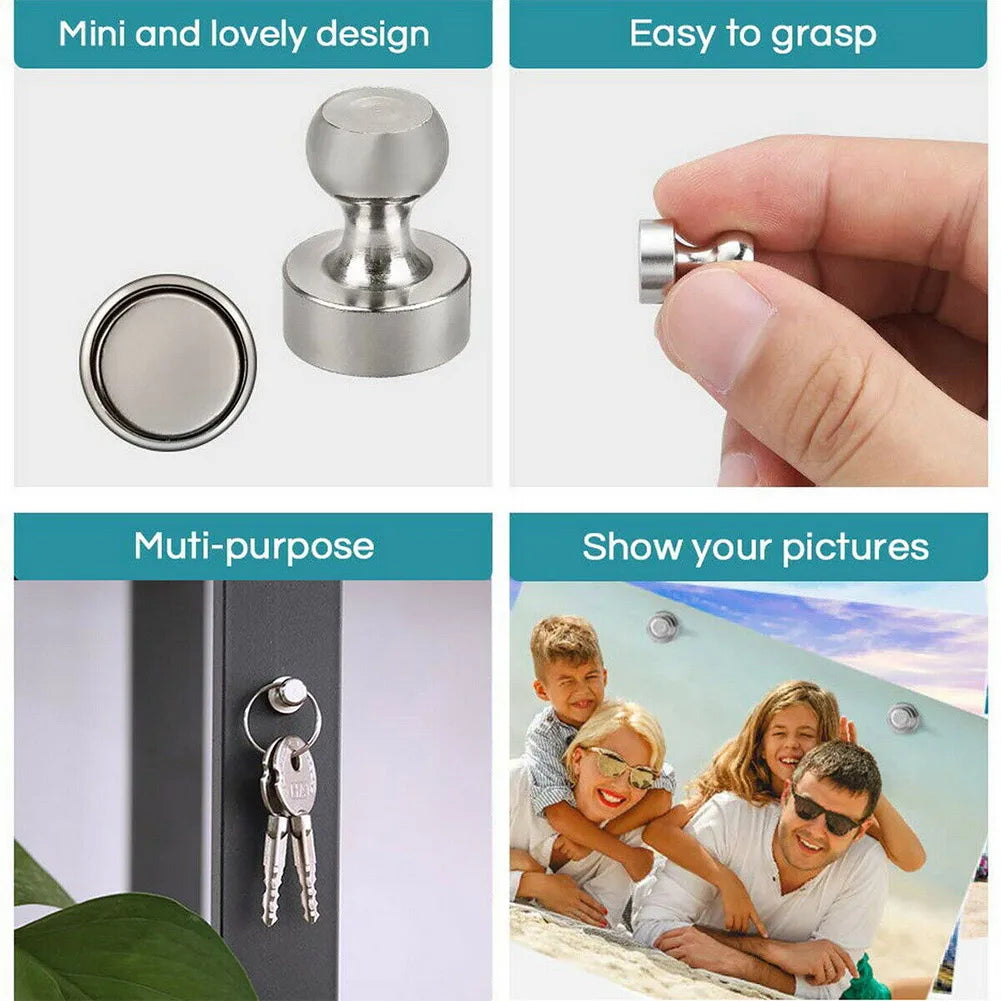 10/20x Magnetic Pins Neodymium Magnets Pin Board Magnet For Board Cone Magnets Super Strong Fridge Magnets For Home Storage Tool Beauty World Shop