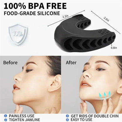 U Shape Jaw Exerciser New Facial Pop N Go Mouth Jawline Face Fitness Muscle Chew Ball Bite Breaker Training Equipment Beauty World Shop