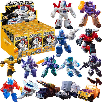 Blokees Transformation Optimus Shockwave Prime Megatron Starscream Bumblebee Anime Figure Robot Assembly Toys Blind Box Gifts Beauty World Shop