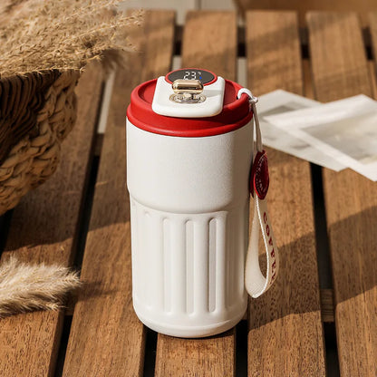 450ML Stainless Steel Thermo Water Bottle LED Temperature Display Coffee Cup Keep Cold and Heat Thermal Mug Travel Vacuum Flask Beauty World Shop