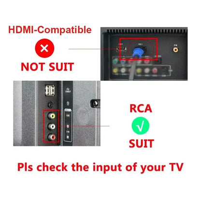 HDMI-compatible To AV RCA Adapter Converter MINI Box RCA AV CVSB LR Video Composite AV Scaler Converter For PC HDTV Projector Beauty World Shop