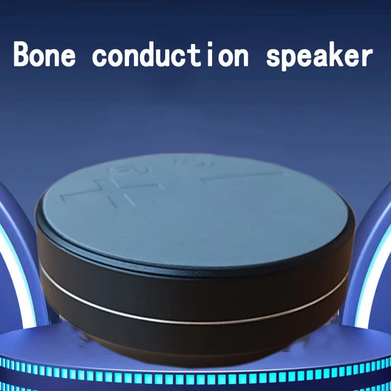 Bone Conduction Desktop Wireless TWS Small Speaker, Wireless Speaker with Suction Cup, High Fidelity Sound Quality Beauty World Shop