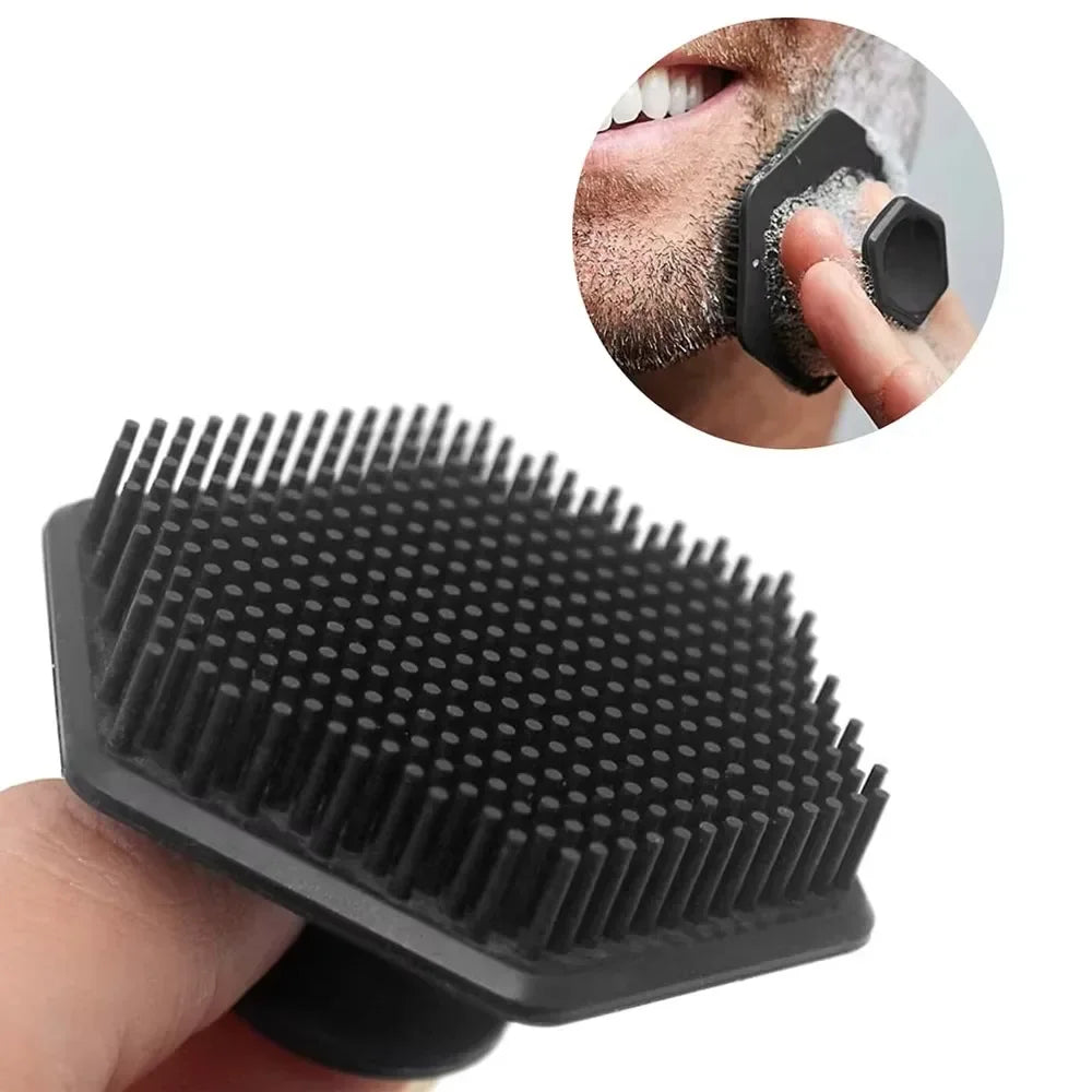 Silicone Facial Cleaning Brush Scrubber Silicone Miniature Face Deep Clean Shave Massage Face Scrub Brush Face Cleaner For Men Beauty World Shop