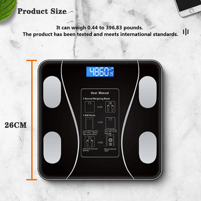 Body Fat Scale Smart Wireless Digital Bathroom Weight Scale Body Composition Analyzer With Smartphone App Bluetooth-compatible Beauty World Shop