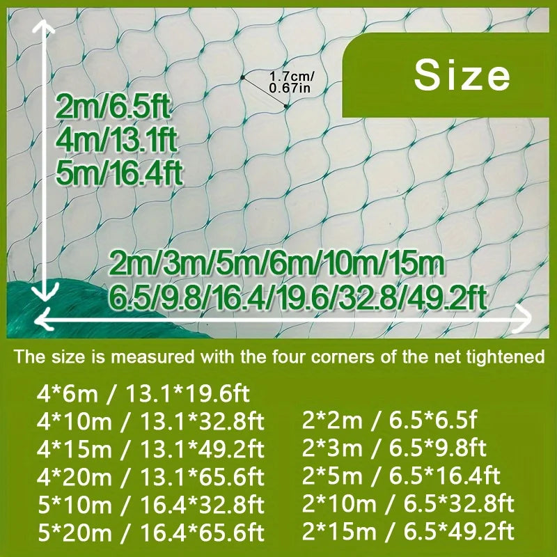 1pc Garden Netting and Bird Protection, for Vegetables Plants Flower And Fruit Trees, Trellis Gird Pest Fencing Net Stops, Beauty World Shop