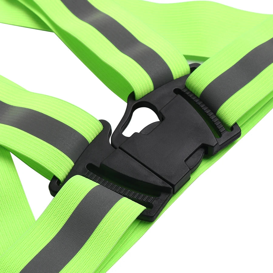 Outdoor Night Walking  Safety Vests Highlight Adjustable Lightweight Reflective Vest Biking Safety Straps Waterproof Running Gea Beauty World Shop