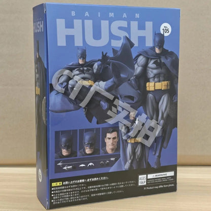 HOT in Stock CT Toys Batman Hush Blue Version Mafex 105 Black Version Dc Bat Man Anime Action Figure Figurine Model Statue Gift Beauty World Shop