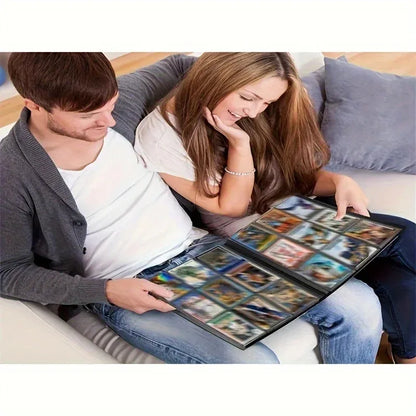 Trading card binder 4 pockets, 20 pages of 160 cards, side loading card book, football basketball card collector Beauty World Shop