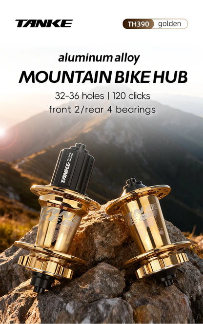 TANKE 120 Click Hub 6 Bearing Mountain Bike MTB Hub Front Rear 32 36 Holes QR Thru-axle Exchange Disc Brake Bicycle Hubs HG MS Beauty World Shop