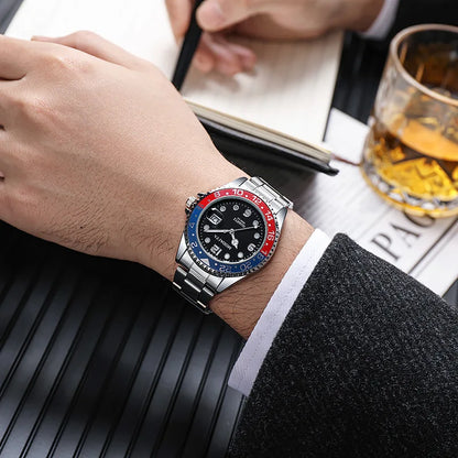 2025 Hot Sell Men Watch Sport Mens Watches Top Brand Luxury Military Full Steel Quartz Clock Men Relogio Masculino Beauty World Shop