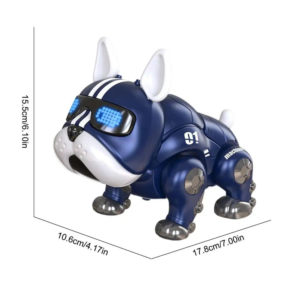 Dance Music Bulldog Robot Intelligent Interactive Dog With Light Toys For Children Kids Early Education Baby Toy Boys Girl Beauty World Shop