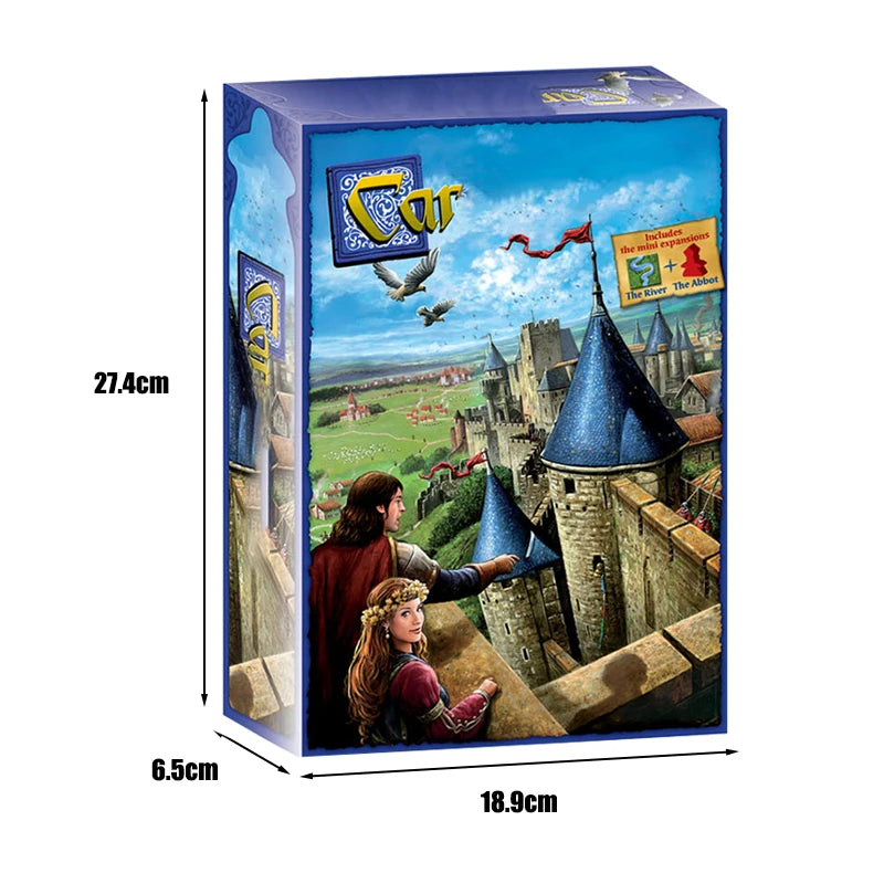 English Castle Carcas Classic Board Game for Family Party 2 5 Players Fun Tile Placement Strategy Game Best Gift Idea Beauty World Shop