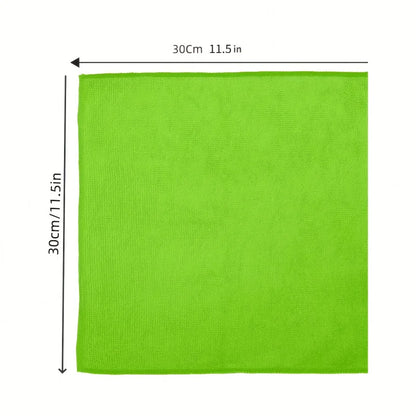Microfiber Cleaning Cloths - Polyester, multi-surface streak-free. For outdoor, bathroom, kitchen, patio. Super absorbent, versa Beauty World Shop