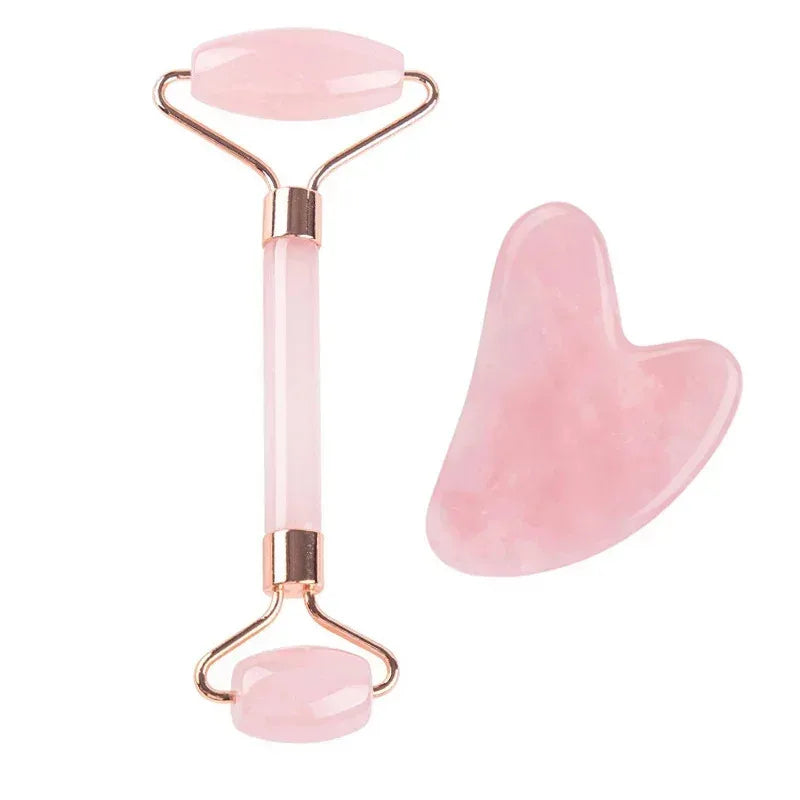 Natural Jade Roller Face Gua Sha Natural Stone Body Neck Massager Acupoint Eye Care Spa Massage Tools Massage Visage Lifting Beauty World Shop