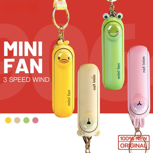 Cute Mini Fan Kipas Portable Hand Fold Bedside Office USB Charge Battery Table Desk Cooling Beauty World Shop