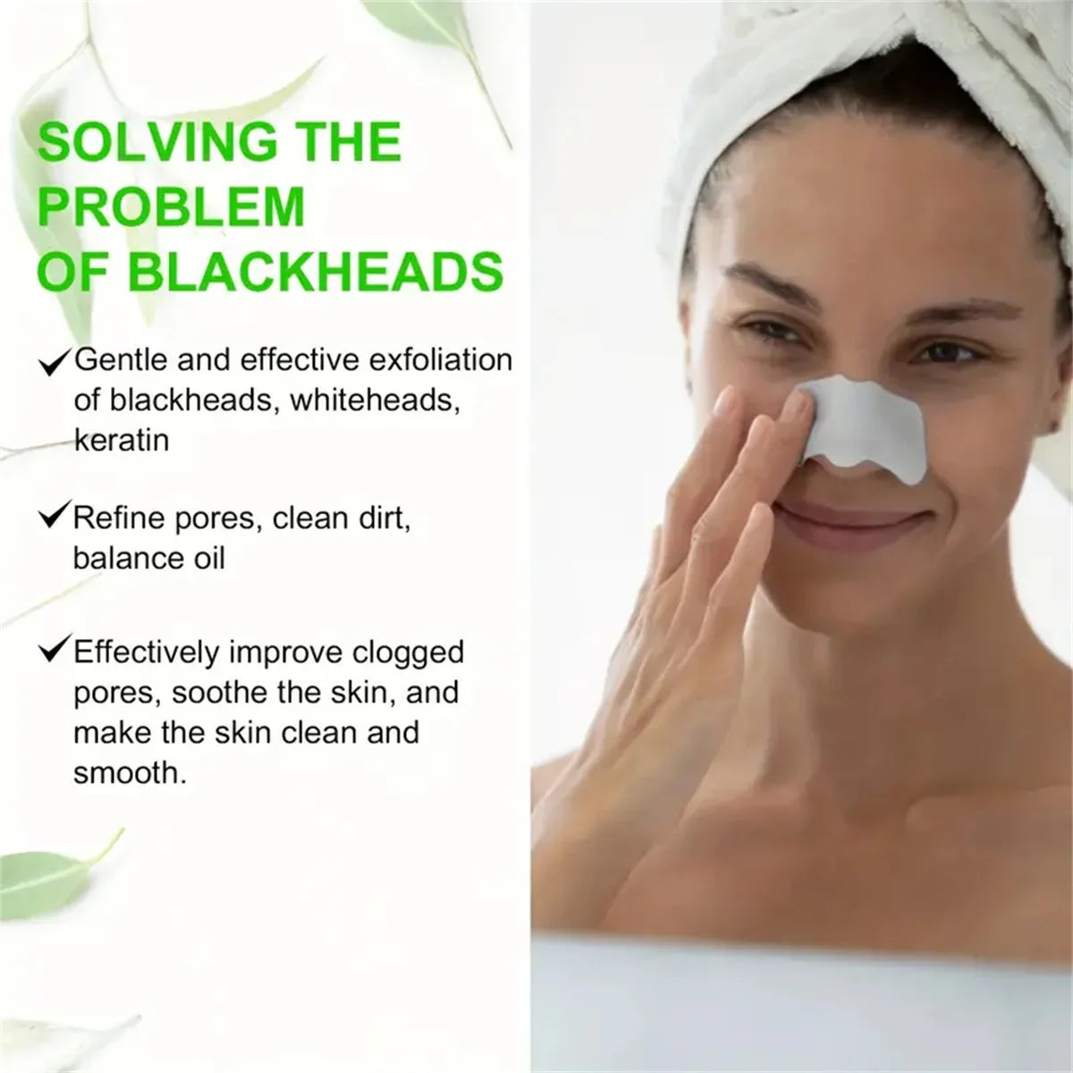 Blackhead Nose Patch Deep Cleansing, Nose Spots, Facial Spot Patch, Quickly Removes Blackheads, Restores Fresh Nose Beauty World Shop