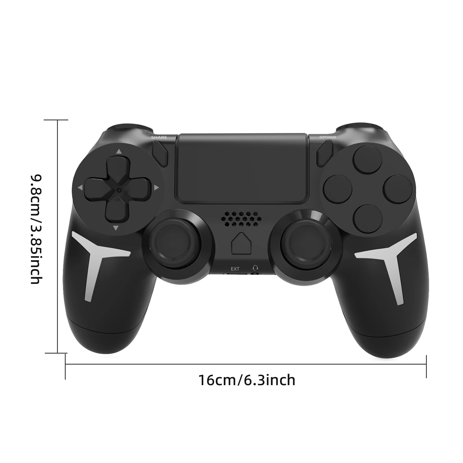 GAMINJA 6-axis Gyroscope Dual Vibration With touch pad Wireless Gamepad Bluetooth Controller For PS4 PS3 Console Computer PC Beauty World Shop