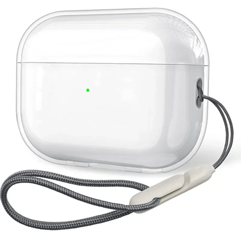 Clear Soft TPU Earphone Case with Lanyard Strap for Airpods Pro 2 3 2nd Generation Air Pods 4 3 1 3rd 2024 Gen Cover Accessories Beauty World Shop