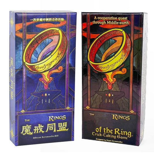 Board Game The Rings  of The Ring Trick-Taking Game Bilingual Board Game Cooperative Strategy Card Game Adventure Beauty World Shop